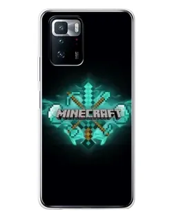 Чохол для Xiaomi POCO X3 GT з картинкою «Minecraft Diamond лого»