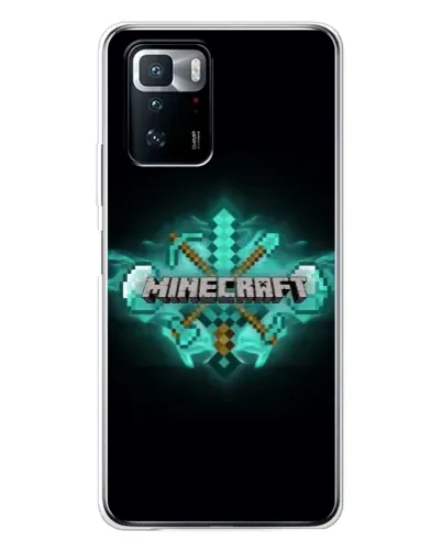 Чехол для Xiaomi POCO X3 GT с картинкой «Minecraft Diamond лого» Чехол для Xiaomi POCO X3 GT с картинкой «Minecraft Diamond лого»