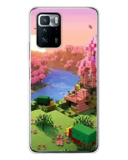 Чохол для Xiaomi POCO X3 GT з картинкою «Рожеве дерево Minecraft»