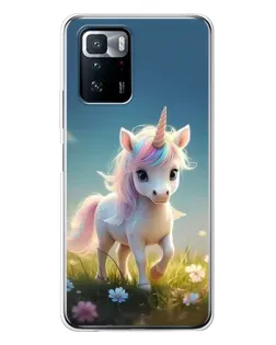 Чехол для Xiaomi POCO X3 GT с картинкой «Единорог на поляне» Чехол для Xiaomi POCO X3 GT с картинкой «Единорог на поляне»