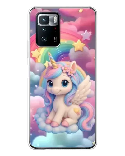 Чехол для Xiaomi POCO X3 GT с картинкой «Маленький единорог»
