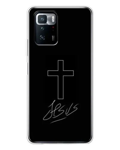 Чехол для Xiaomi POCO X3 GT с картинкой «Графический крест Jesus» Чехол для Xiaomi POCO X3 GT с картинкой «Графический крест Jesus»
