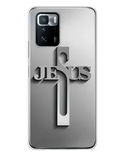 Чехол для Xiaomi POCO X3 GT с картинкой «Металлический крест Jesus» Чехол для Xiaomi POCO X3 GT с картинкой «Металлический крест Jesus»