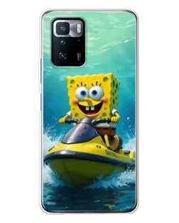 Чохол для Xiaomi POCO X3 GT з картинкою «Спанч Боб на гідроциклі» Чохол для Xiaomi POCO X3 GT з картинкою «Спанч Боб на гідроциклі»
