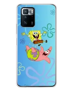 Чехол для Xiaomi POCO X3 GT с картинкой «Спанч Боб и Патрик»