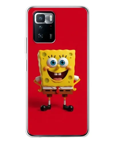 Чехол для Xiaomi POCO X3 GT с картинкой «Спанч Боб на красном» Чехол для Xiaomi POCO X3 GT с картинкой «Спанч Боб на красном»