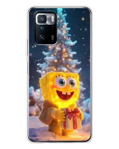 Чехол для Xiaomi POCO X3 GT с картинкой «Рождественский Спанч Боб» Чехол для Xiaomi POCO X3 GT с картинкой «Рождественский Спанч Боб»