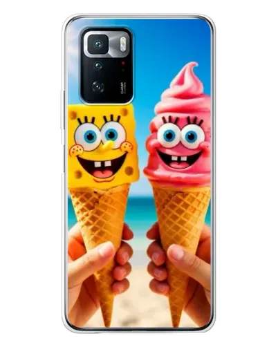Чехол для Xiaomi POCO X3 GT с картинкой «Спанч Боб мороженое» Чехол для Xiaomi POCO X3 GT с картинкой «Спанч Боб мороженое»