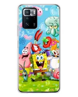 Чехол для Xiaomi POCO X3 GT с картинкой «Губка Боб и друзья» Чехол для Xiaomi POCO X3 GT с картинкой «Губка Боб и друзья»
