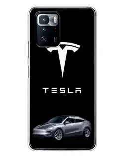 Чохол для Xiaomi POCO X3 GT з картинкою «Tesla Model Y»