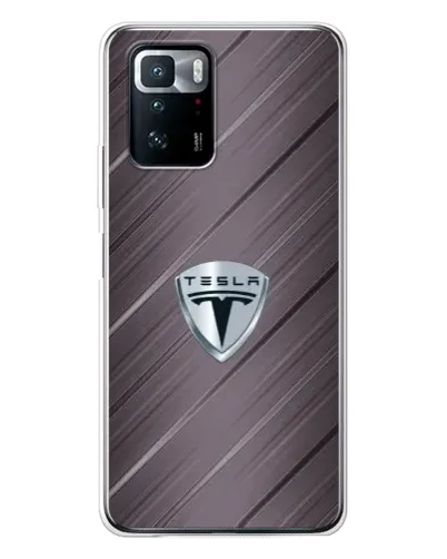 Чехол для Xiaomi POCO X3 GT с картинкой «Металлическая текстура Tesla» Чехол для Xiaomi POCO X3 GT с картинкой «Металлическая текстура Tesla»