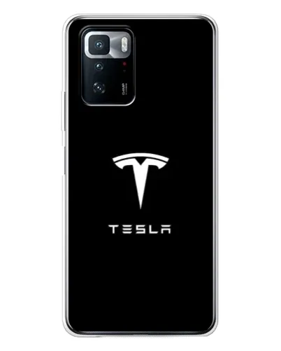 Чехол для Xiaomi POCO X3 GT с картинкой «Tesla White Logo» Чехол для Xiaomi POCO X3 GT с картинкой «Tesla White Logo»