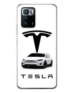 Чохол для Xiaomi POCO X3 GT з картинкою «Tesla White Style»
