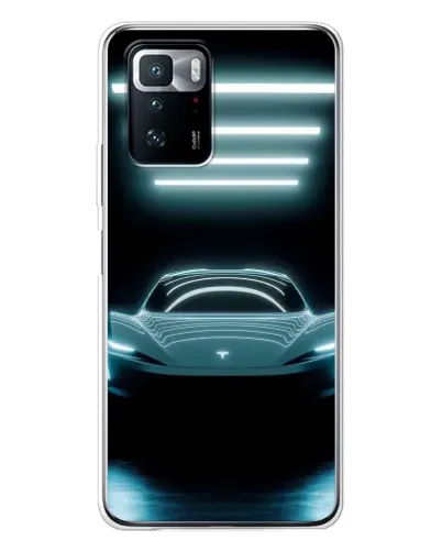 Чехол для Xiaomi POCO X3 GT с картинкой «Tesla в неоне» Чехол для Xiaomi POCO X3 GT с картинкой «Tesla в неоне»