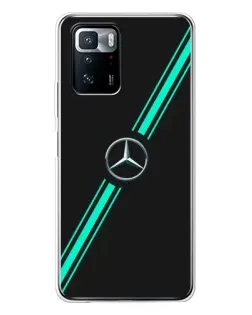 Чехол для Xiaomi POCO X3 GT с картинкой «Спортивные линии Mercedes» Чехол для Xiaomi POCO X3 GT с картинкой «Спортивные линии Mercedes»