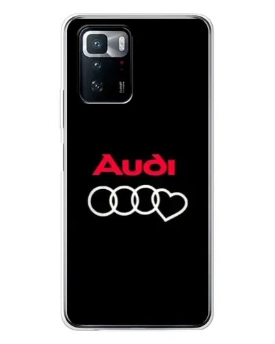 Чехол для Xiaomi POCO X3 GT с картинкой «Логотип Audi Heart»