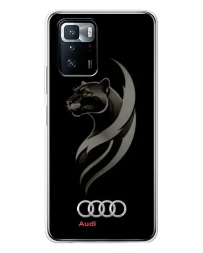 Чехол для Xiaomi POCO X3 GT с картинкой «Графика — пантера и Audi»
