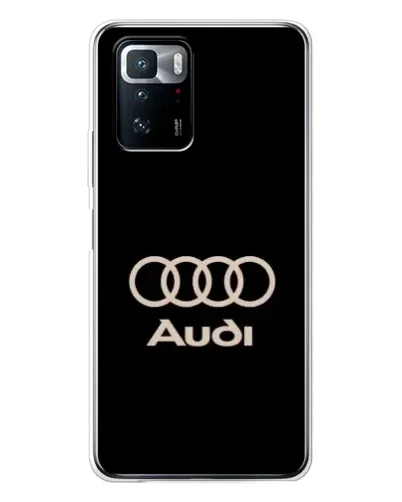 Чехол для Xiaomi POCO X3 GT с картинкой «Audi — золотой логотип»