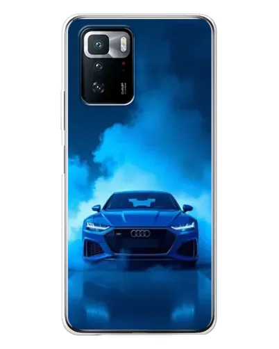 Чехол для Xiaomi POCO X3 GT с картинкой «Audi — голубая энергия»