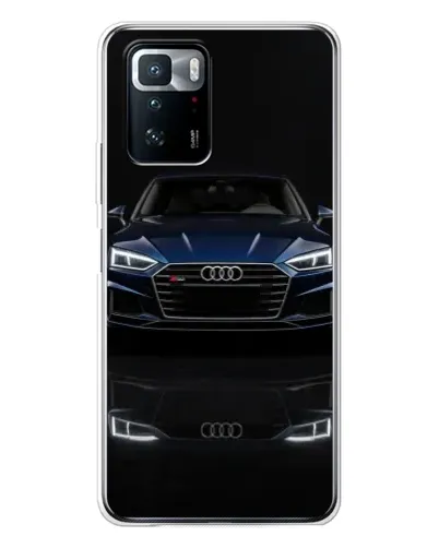 Чехол для Xiaomi POCO X3 GT с картинкой «Audi — ночное отражение»