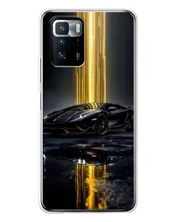 Чехол для Xiaomi POCO X3 GT с картинкой «Ночной Lamborghini драйв»