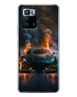 Чехол для Xiaomi POCO X3 GT с картинкой «Lamborghini дымная эстетика» Чехол для Xiaomi POCO X3 GT с картинкой «Lamborghini дымная эстетика»