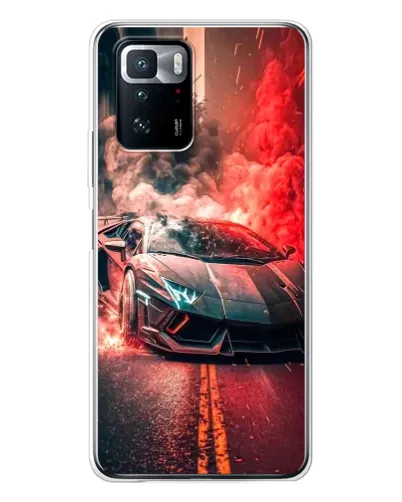 Чехол для Xiaomi POCO X3 GT с картинкой «Lamborghini красный дым» Чехол для Xiaomi POCO X3 GT с картинкой «Lamborghini красный дым»