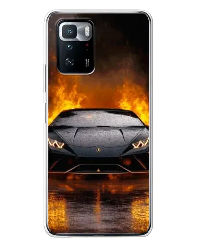 Чехол для Xiaomi POCO X3 GT с картинкой «Lamborghini в огне» Чехол для Xiaomi POCO X3 GT с картинкой «Lamborghini в огне»
