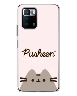 Чохол для Xiaomi POCO X3 GT з картинкою «Pusheen логотип»