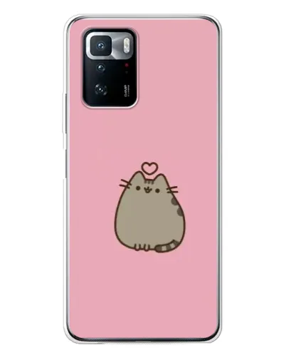 Чехол для Xiaomi POCO X3 GT с картинкой «Pusheen сердце» Чехол для Xiaomi POCO X3 GT с картинкой «Pusheen сердце»