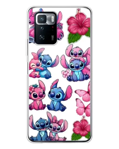 Чехол для Xiaomi POCO X3 GT с картинкой «Стикеры Stitch и Angel» Чехол для Xiaomi POCO X3 GT с картинкой «Стикеры Stitch и Angel»