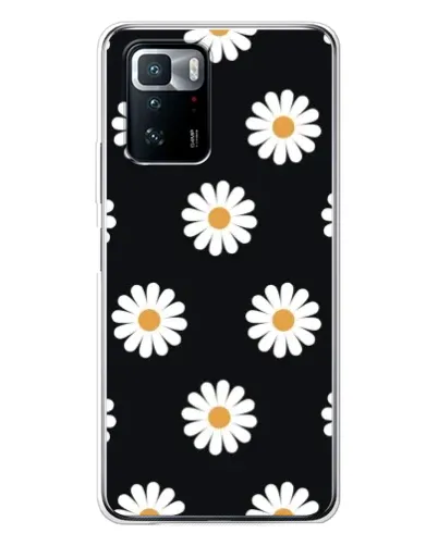 Чехол для Xiaomi POCO X3 GT с картинкой «Ромашки на черном» Чехол для Xiaomi POCO X3 GT с картинкой «Ромашки на черном»