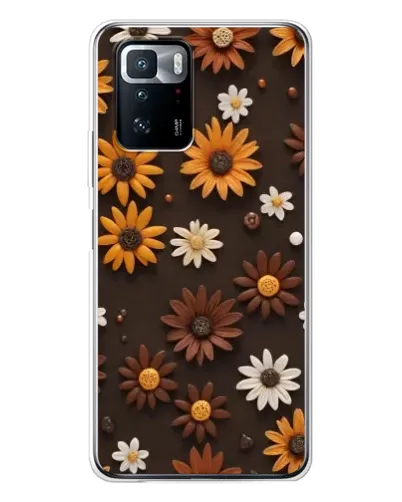 Чехол для Xiaomi POCO X3 GT с картинкой «Узор из маленьких подсолнухов» Чехол для Xiaomi POCO X3 GT с картинкой «Узор из маленьких подсолнухов»