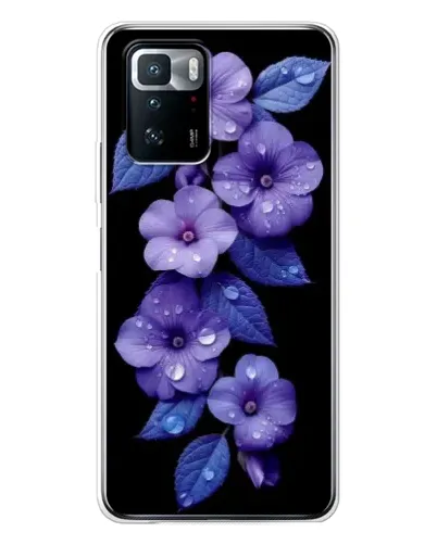 Чехол для Xiaomi POCO X3 GT с картинкой «Фиолетовые цветы с росою» Чехол для Xiaomi POCO X3 GT с картинкой «Фиолетовые цветы с росою»
