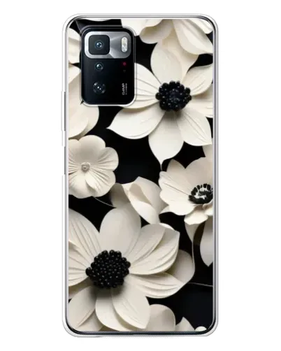 Чехол для Xiaomi POCO X3 GT с картинкой «Объемные белые цветы» Чехол для Xiaomi POCO X3 GT с картинкой «Объемные белые цветы»