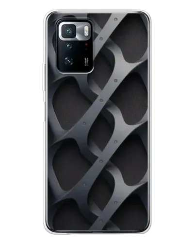 Чехол для Xiaomi POCO X3 GT с картинкой «Объемное серое плетение»