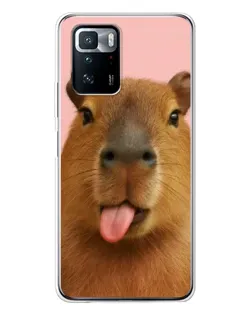 Чохол для Xiaomi POCO X3 GT з картинкою «Капібара з язиком» Чохол для Xiaomi POCO X3 GT з картинкою «Капібара з язиком»