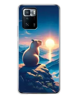 Чохол для Xiaomi POCO X3 GT з картинкою «Захід сонця з капібарою» Чохол для Xiaomi POCO X3 GT з картинкою «Захід сонця з капібарою»