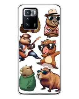 Чохол для Xiaomi POCO X3 GT з картинкою «Круті капібари музиканти» Чохол для Xiaomi POCO X3 GT з картинкою «Круті капібари музиканти»