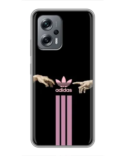 Чехол для Xiaomi POCO X4 GT с картинкой «Adidas Hands» Чехол для Xiaomi POCO X4 GT с картинкой «Adidas Hands»