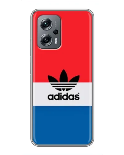 Чехол для Xiaomi POCO X4 GT с картинкой «Ретро блоки Adidas» Чехол для Xiaomi POCO X4 GT с картинкой «Ретро блоки Adidas»