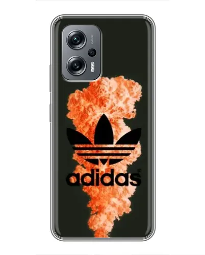Чехол для Xiaomi POCO X4 GT с картинкой «Оранжевый дым Adidas» Чехол для Xiaomi POCO X4 GT с картинкой «Оранжевый дым Adidas»