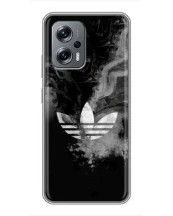 Чехол для Xiaomi POCO X4 GT с картинкой «Абстрактный дым Adidas»