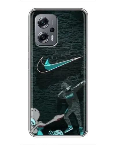 Чехол для Xiaomi POCO X4 GT с картинкой «Спортивный арт Nike»