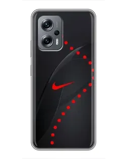 Чехол для Xiaomi POCO X4 GT с картинкой «Абстрактный дизайн Nike»