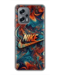 Чехол для Xiaomi POCO X4 GT с картинкой «Nike в абстракции»