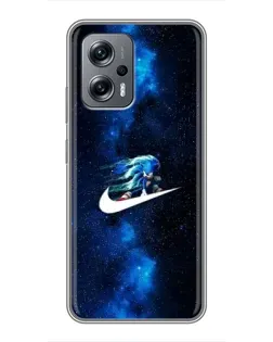 Чехол для Xiaomi POCO X4 GT с картинкой «Звездный путь Nike»