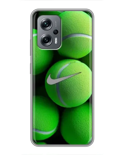 Чехол для Xiaomi POCO X4 GT с картинкой «Теннисные мячи Найк»
