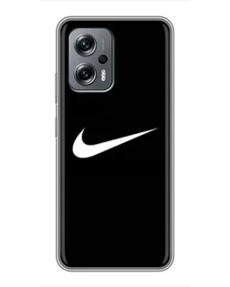 Чехол для Xiaomi POCO X4 GT с картинкой «Минималистический Найк»