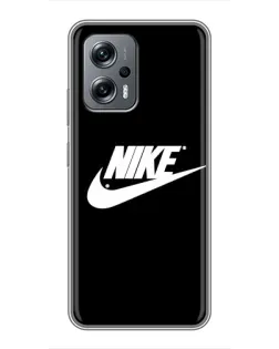 Чехол для Xiaomi POCO X4 GT с картинкой «Мазки краски Nike»